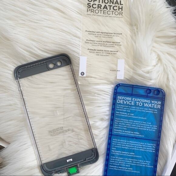 iPhone 6 Plus Nuud Lifeproof Phone Case White Gray New - Picture 10 of 13